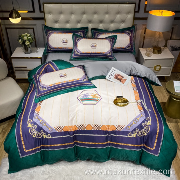 100% washed tencel polyester bedding set